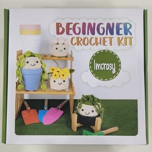 Beginner Crochet Kit - Plant Pots With Instructions
